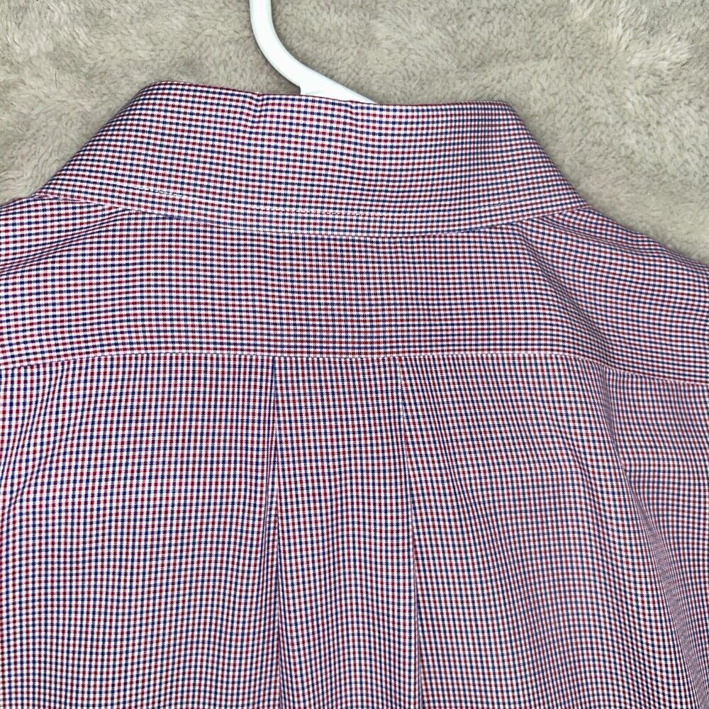 Brooks Brothers Regent Long Sleeve Button Up Dress Shirt Mens 16/34 Red White - Picture 8 of 9